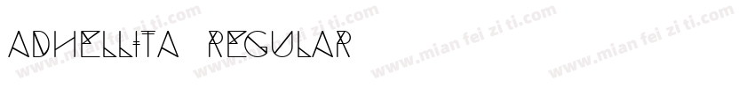 adhellita Regular字体转换